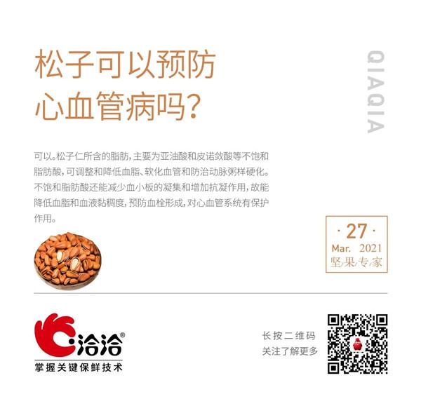 坚果功效小科普 | 松子可以预防心血管病吗？